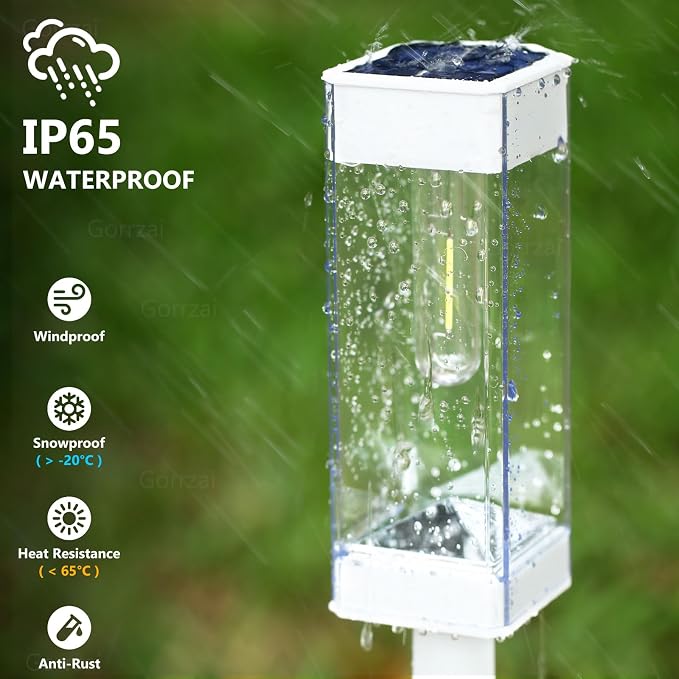 Solar Pathway Lights 8 Pack Solar Outdoor Lights - Image 6