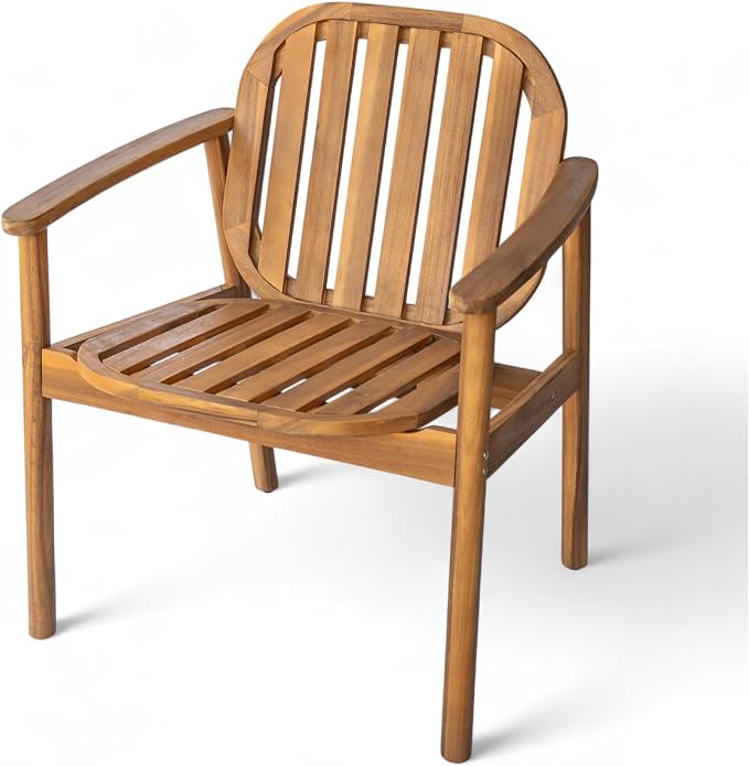 Christopher Knight Home Meja Acacia Wood Outdoor Dining Set - Image 11