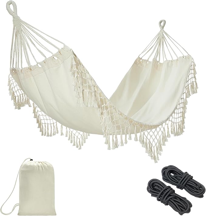 JoyView Boho Macrame Single Hammock by JoyView