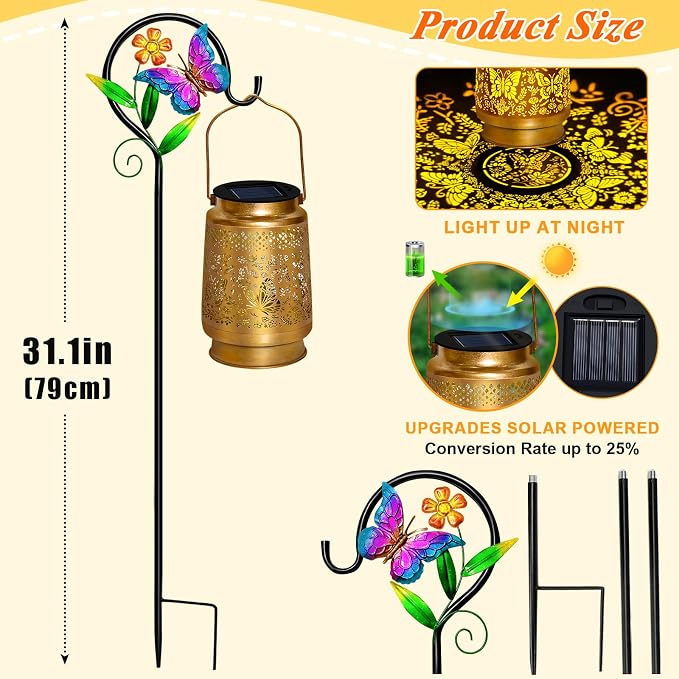 Butterfly Solar Lanterns Outdoor Waterproof - Image 6