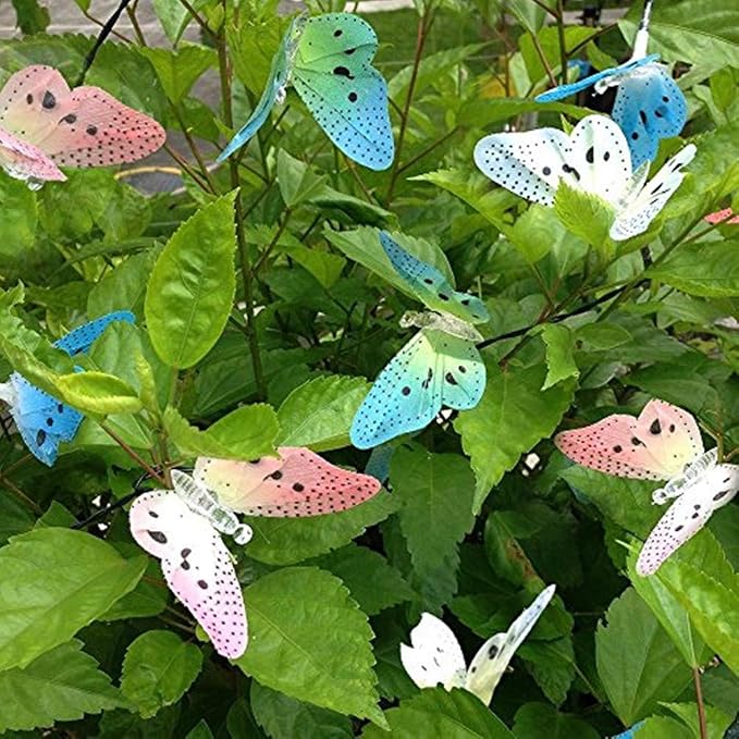 Butterfly Solar String Lights Outdoor, Waterproof 12 LED Solar Fairy Lights - Image 7