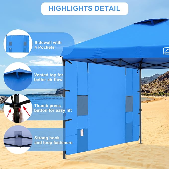 KAMPKEEPER 10x10 Easy Pop Up Canopy Tent - Image 2