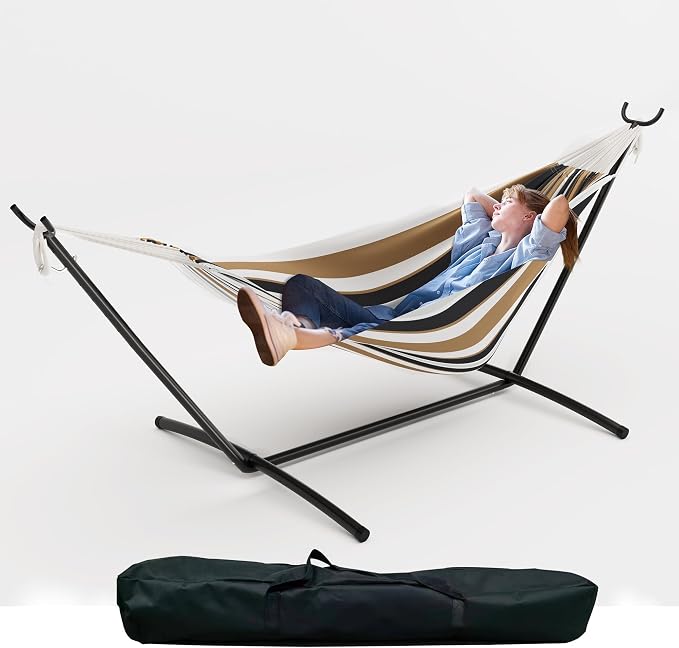 GAOMON Double Hammock with Stand, 450 lb Capacity, Adjustable Portable Hammock - Image 7