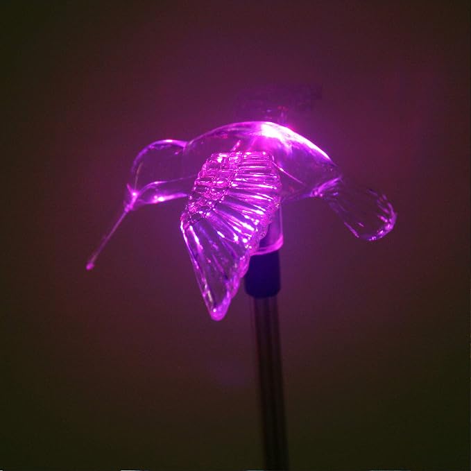 Solar Powered Outdoor Garden LED Light Color Charging Figurine Stake Landscape - Image 6