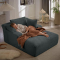 50 Inch Chaise Lounge Chair Indoor, Oversized Corduroy Upholstered Boneless by ivoros