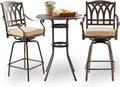 Bar Height Outdoor Table and Chairs by Attliahome