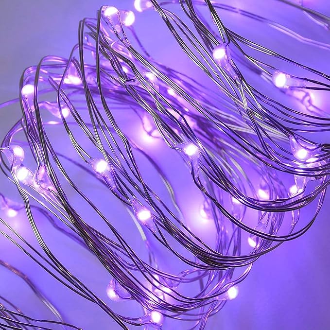 2 Pack Solar Powered Fairy String Lights Outdoor Waterproof 8 Modes Twinkle - Image 3