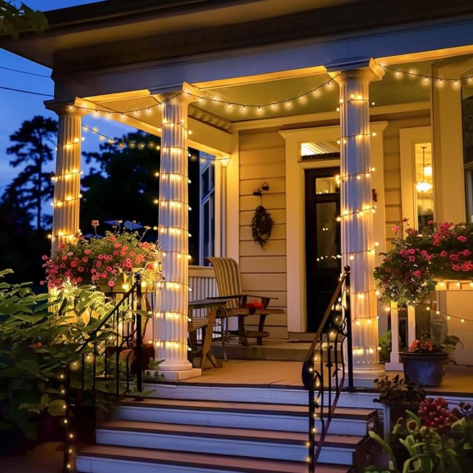 JMEXSUSS 2 Pack Solar String Lights Outdoor Waterproof, Total 400 LED 151FT - Image 2