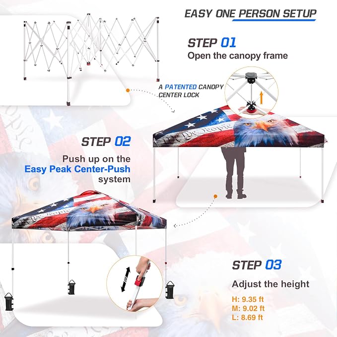 EAGLE PEAK Pop Up Canopy Tent - Image 2