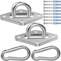 Hammock Hooks 2 Pack, Heavy Duty Hammock Hanging Kit, M10 304 Stainless Steel by Feanron
