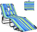 GYMAX Tanning Chair, 350lbs Beach Lounge Chair by GYMAX
