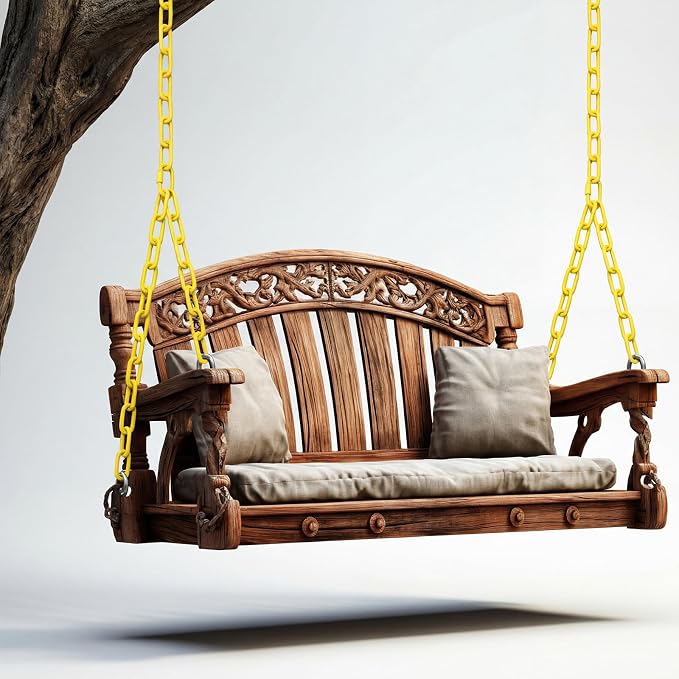 Heavy Duty Porch Swing Hanging Chain Kit 1500 Lbs Capacity, 4 Quick Links & 2 - Image 7