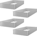 FRIZIONE 4pcs 4x2ft Galvanized Raised Garden Bed Outdoor, Above Ground Garden by FRIZIONE