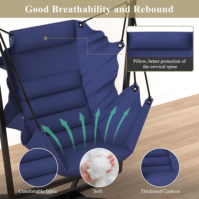 360° Swivel Hammock Swing Chair - Image 4