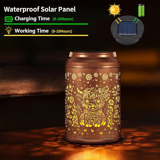 Solar Lanterns Outdoor Waterproof Garden Decor Birthday Gifts - Image 4