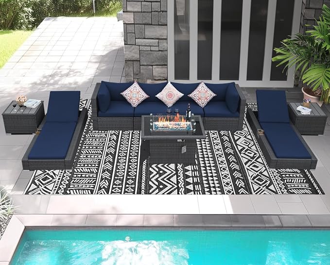 NICESOUL 9 Piece Outdoor Patio Furniture Set - Image 2