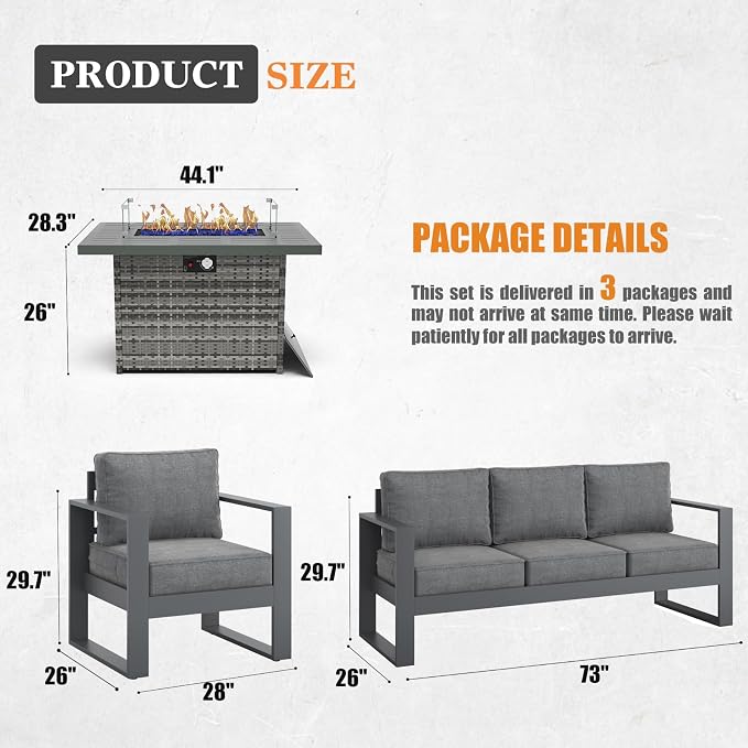 Outdoor Aluminum Furniture Set - Image 7