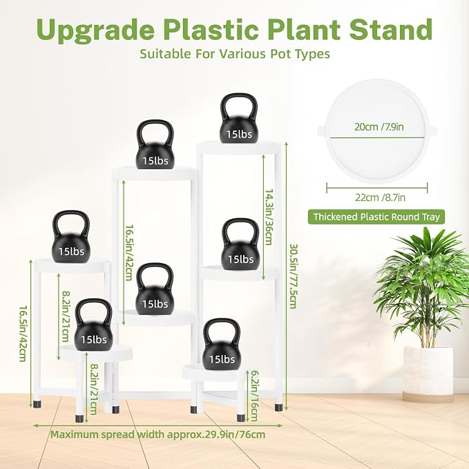 iDavosic.ly 7 Tier Folding Plant Stand Indoor Outdoor - Image 5