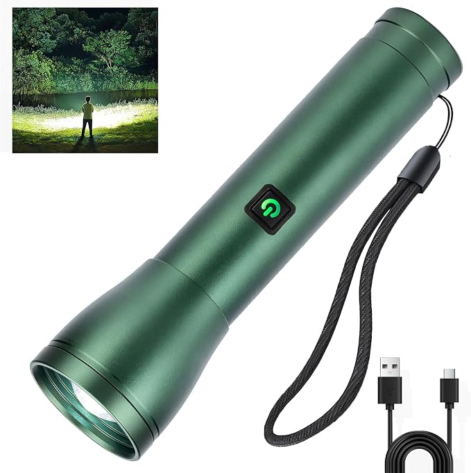 Rechargeable Flashlights High Lumens 990, 3 Modes Super Bright 140° Wider Beam by Sogidon