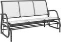 Outsunny 3-Person Patio Glider Bench, Outdoor Porch Glider Swing by Outsunny
