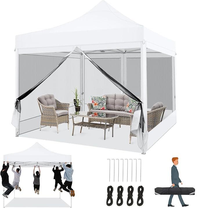 COBIZI 10x10 Heavy Duty Pop Up Canopy by COBIZI