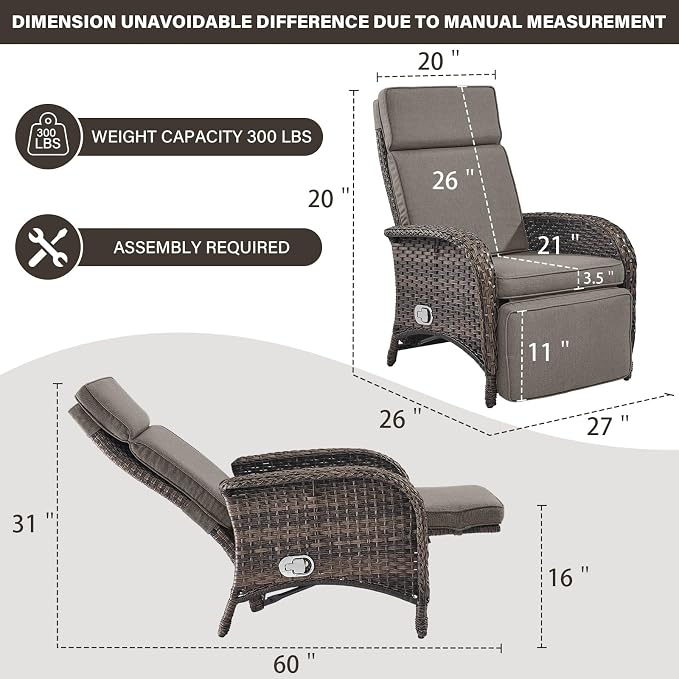 Belord Versatile Outdoor Recliner Chair - Image 2