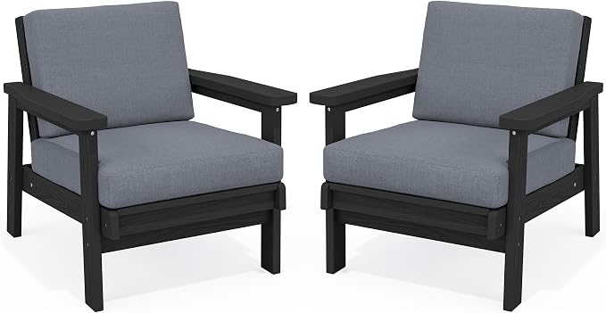 SERWALL HDPE Outdoor Couch Set of 2 by SERWALL