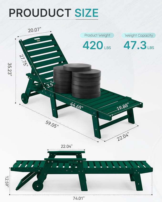 Chaise Lounge Chair Outdoor - Image 2