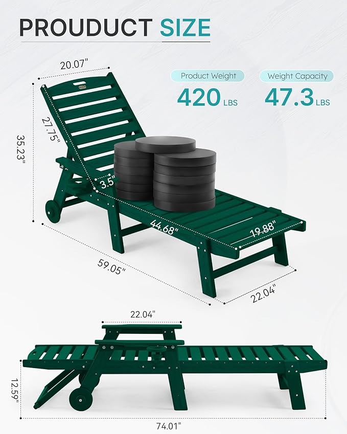 Chaise Lounge Chair Outdoor - Image 2