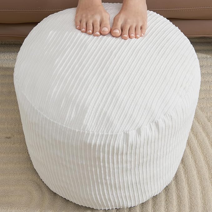 Small Pouf Ottoman Foot Rest Footstool and Ottomans Small by WSOFRLAC