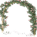 Queension Metal Wedding Arch for Ceremony Party Decoration 7Ft Wide 7.7Ft High by Queension