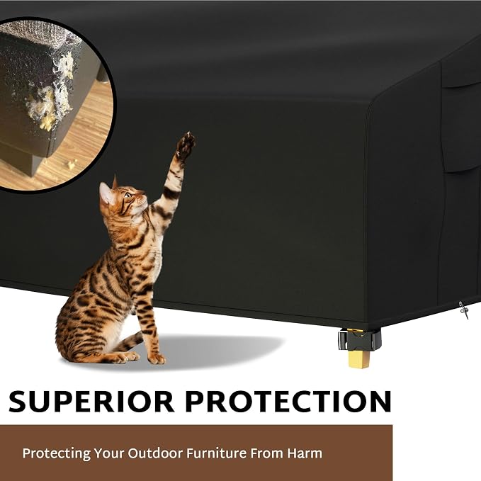 iBirdie Outdoor Patio Furniture Cover fit 130" x 100", Waterproof Weatherproof - Image 7
