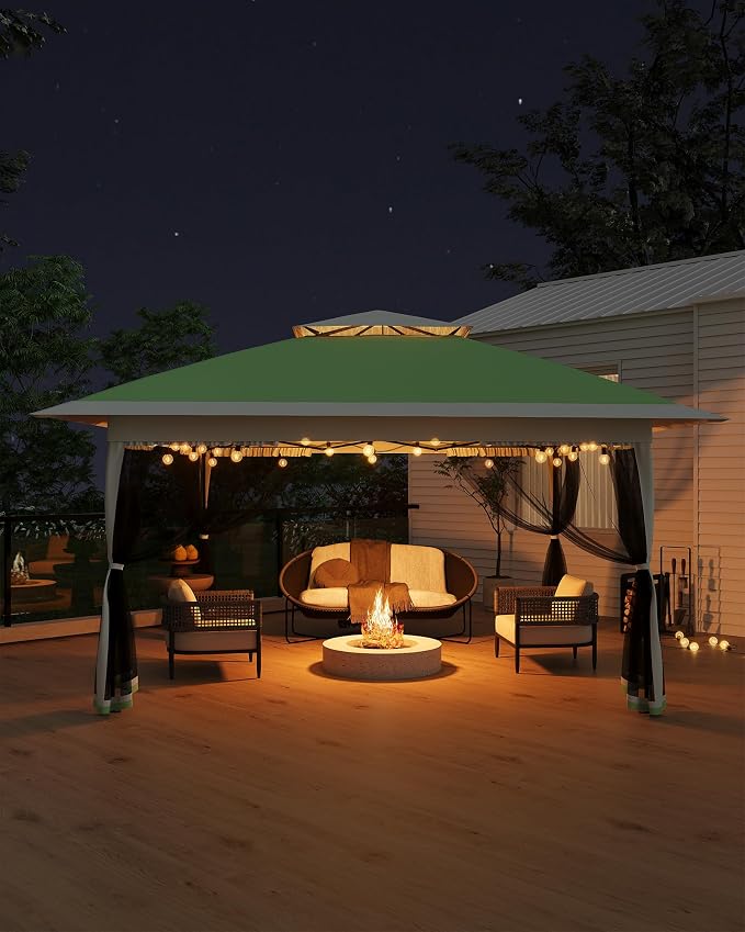 Canopy Tent 12x12 ft, Pop Up Gazebo One-Push Setup - Image 2