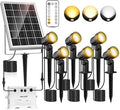 MEIKEE 6 in 1 Solar Spotlights Outdoor, 6W/6V Solar Powered Landscape Lights by MEIKEE