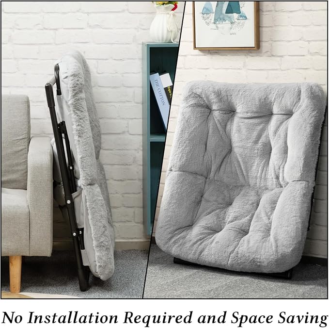 HollyHOME Comfy Oversized Saucer Chair, Extra Large Folding Lounge Chair - Image 8