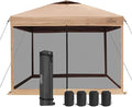 KAMPKEEPER 10x10 Pop-Up Canopy Tent, Waterproof Portable Shade by KAMPKEEPER