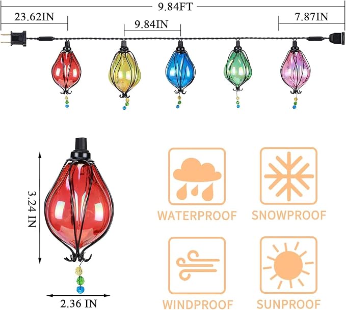 Vigdur Multicolor Outdoor String Lights - Image 2