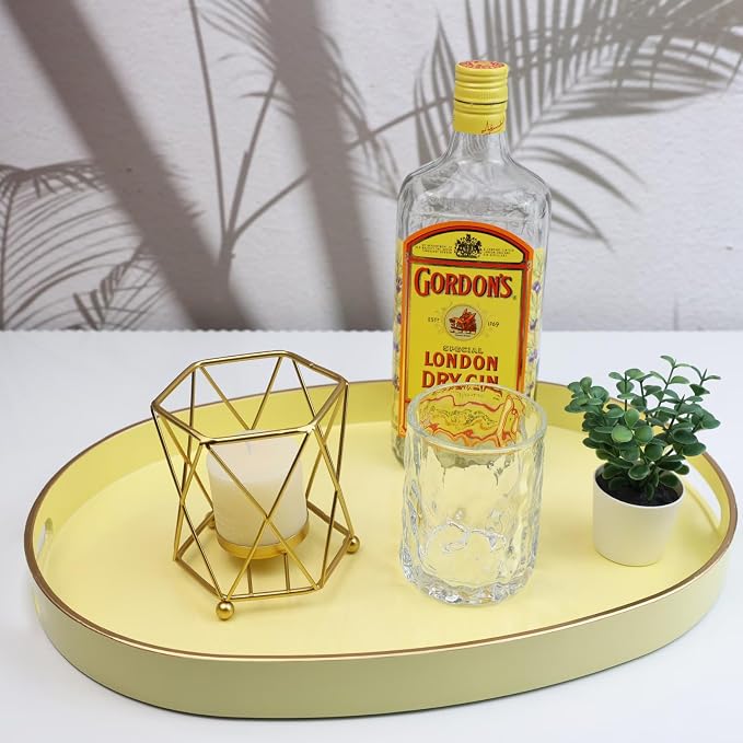 Spsyrine Yellow Plastic Serving Tray - Image 4