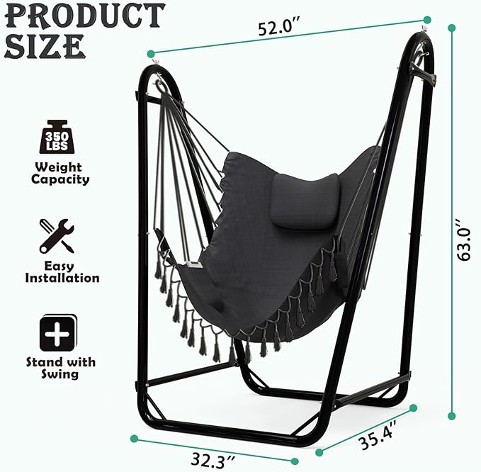 Unique U-Shaped Hammock Chair - Image 6