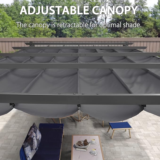 PURPLE LEAF 12' X 16' Outdoor Pergola - Image 5