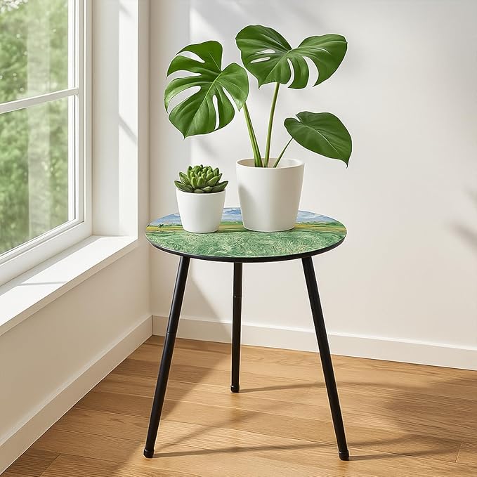 Outdoor Side Table 2 pcs Patio Side Tables - Image 7