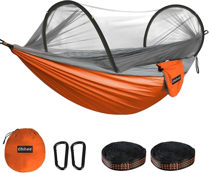 Chihee Ultra-Light Travel Camping Hammock Pop-up Net Hammock 660lbs Load by Chihee