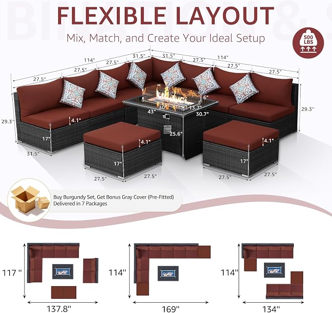 NICESOUL Backyard Furniture Set - Image 4