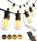 Outdoor String Lights Patio LED Light Outside - 45M 43+2 S14 LED Dimmable 150ft by Unknown