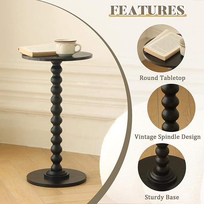 Round Side Table, Small Drink Table - Image 5