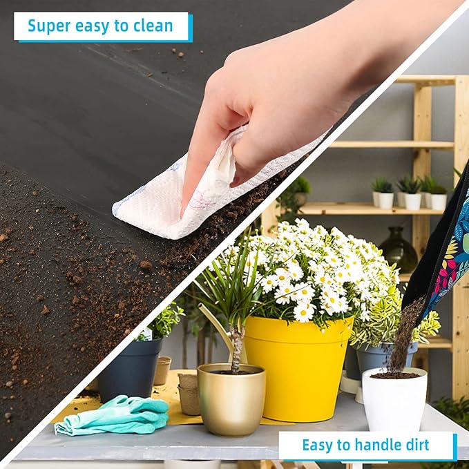 Repotting Mat for Plant Transplanting and Mess Control 29.5"x 29.5" Oxford - Image 6