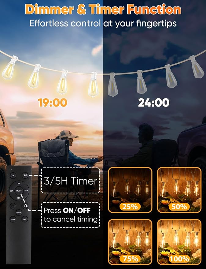 Brightever Outdoor String Lights - Image 4