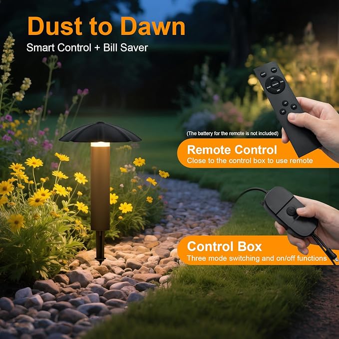 Low Voltage Landscape Lighting Kit: 8-Pack All-in-One-Set Easy Setup - Image 6
