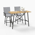Sophia & William Outdoor Bar Set, Patio Bar Table and Chairs Set, Bar Height by SophiaWilliam