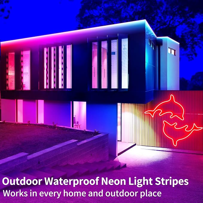 50ft RGB LED neon Rope Lights LED neon Lights - Image 5